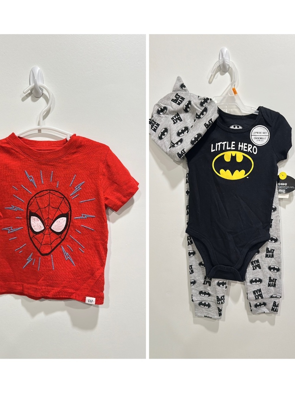 3 for $25 Superhero boys clothing 12-18 months Batman / Spiderman